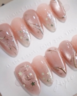 Champagne Nova Reusable Press On Nails