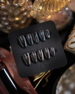 Glitter Logic·Black Reusable Press On Nails - Image 3