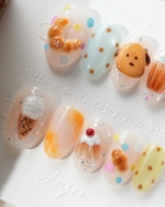 Caramel Toast Reusable Press On Nails - Image 2