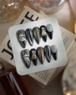 Christmas Eve Reusable Press On Nails