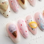 Cream Scoop Reusable Press On Nails