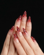 Crimson Queen Reusable Press On Nails - Image 4
