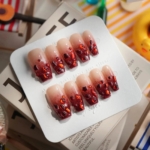 Crimson Queen Reusable Press On Nails