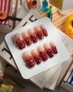 Crimson Queen Reusable Press On Nails