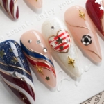 FIFA USA Reusable Press On Nails