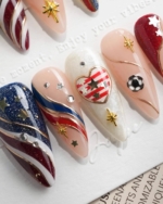 FIFA USA Reusable Press On Nails