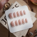 Glitter Logic·pink Reusable Press On Nails