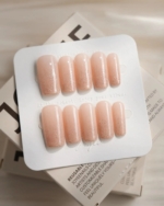 Peach Glaze Reusable Press On Nails - Image 4