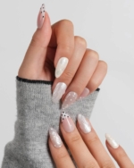 Pearl Dot Reusable Press On Nails