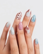 Pink Grapefruit Reusable Press On Nails - Image 3