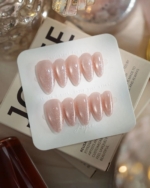 Pink Tulle Reusable Press On Nails - Image 4