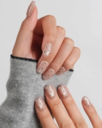 Silver Bead Reusable Press On Nails - Image 3