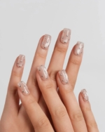 Silver Bead Reusable Press On Nails - Image 4